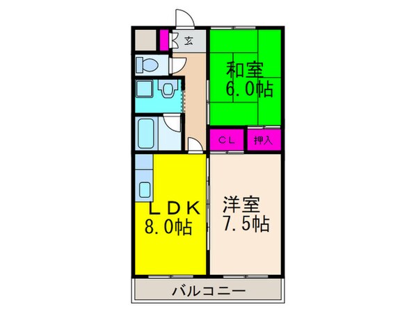 桜代マンションの物件間取画像